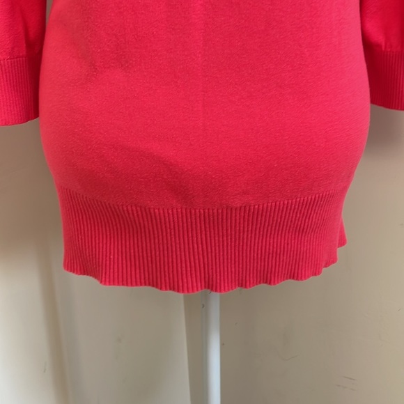 Mossimo Supply Co. Women Button Down Sweater/Cardigan with Front Pockets, Pink - Picture 6 of 13